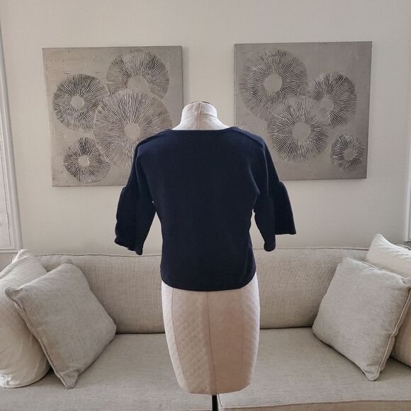 Madewell Texture & Thread Gathered-Sleeve Top sz Sm - Picture 9 of 14